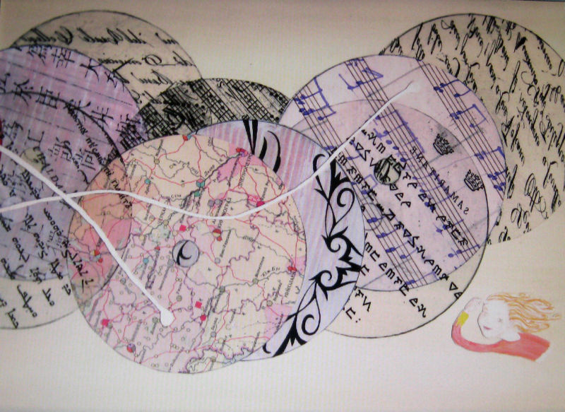 El libro de los secretos, collage @ Livia Signorini